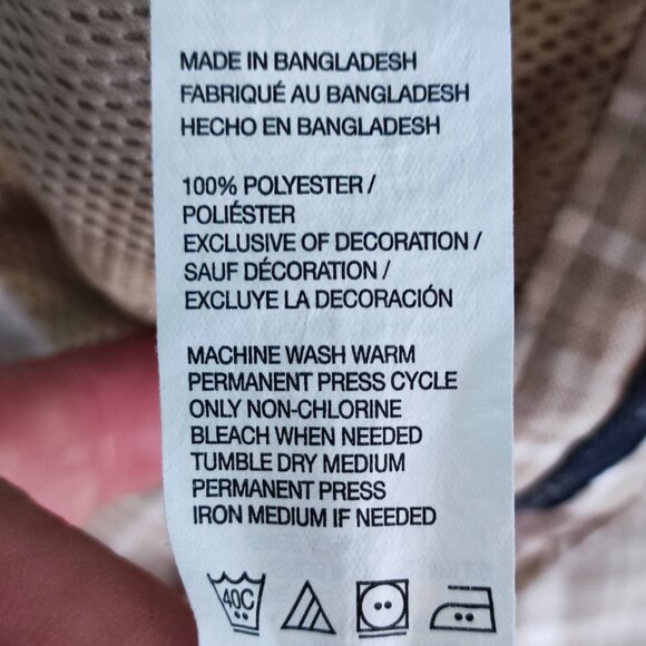 Izod X.F.G flat front Golf shorts light brown grey checkered men's size 36 - Picture 6 of 13